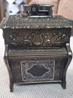 Sankyo vintage music lighter used, metal, 1970s