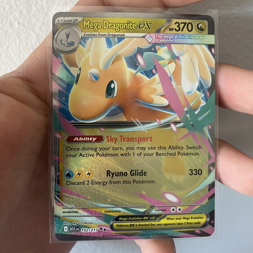 Mega Dragonite ex card like new 152/217