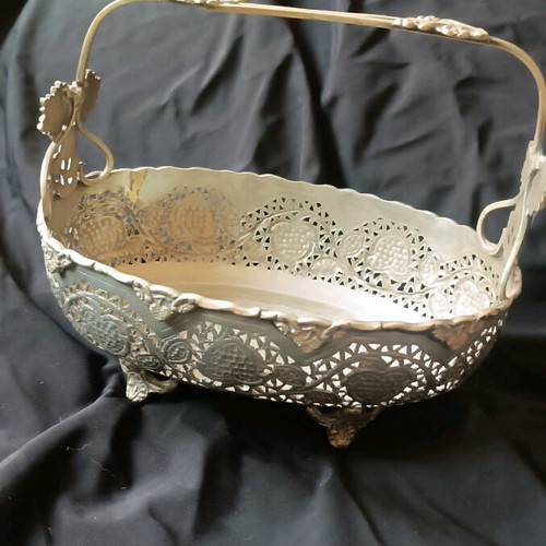 Vintage silver-plated fontaniera used, collectible item