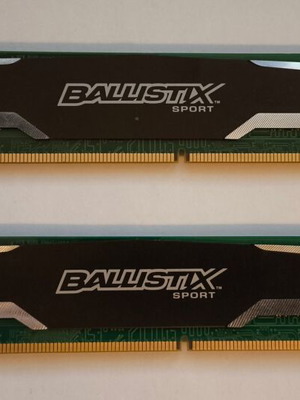 Crucial BallistiX Sport DDR3 RAM 8GB (2x4GB) 1600MHz like new