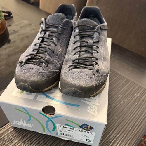 Lomer Anatomical Sneakers Size 46 Like New, Model BIO NATURALE LOW MTX FLAG/LIME