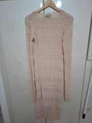 Milkwhite dress pink nude size M like new