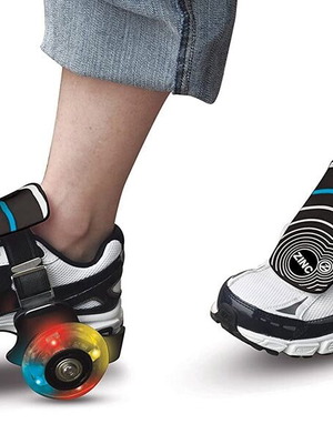 Street Gliders ροδάκια παπουτσιών μεταχειρισμένα, προσαρμοζόμενα με φωτάκια και ιμάντες