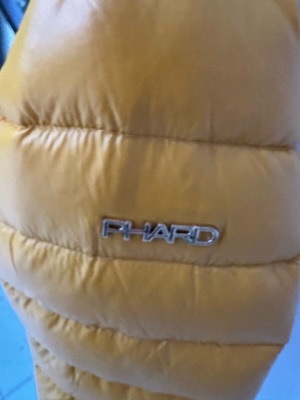 Phard down jacket size small new, black-yellow