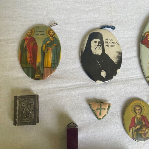 Set of religious items used, 18 pieces