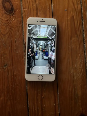 iPhone 8 64GB used, battery health 72%, broken back, mic and camera issues