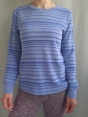 Columbia women's light long-sleeve blouse size S like new, blue