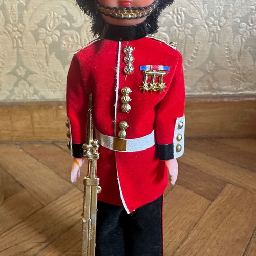English Guard Doll and Matchbox New, Collectible