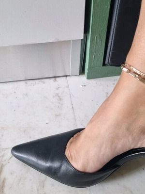 Mango leather pumps from premium collection like new
