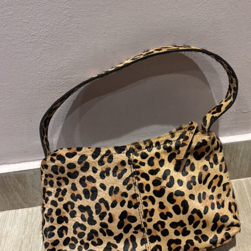 Leopard Zara handbag like new, leather