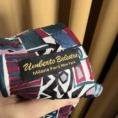 Umberto Balestra silk tie like new, multicolored