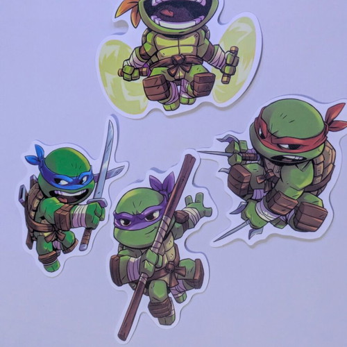 Teenage Mutant Ninja Turtles stickers new, set of 4