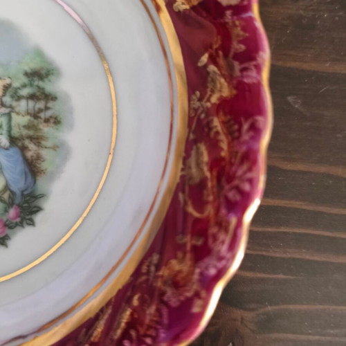 IPF antique porcelain bowl with gold decoration