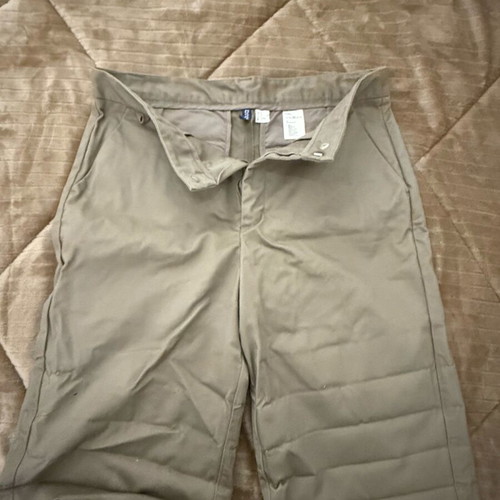 Men's Bermuda shorts used, bell-bottom style, size L, beige
