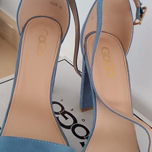 GoGo Shoes turquoise sandals used, size 39