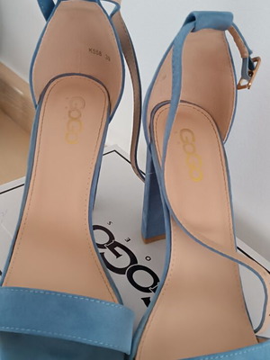 GoGo Shoes turquoise sandals used, size 39