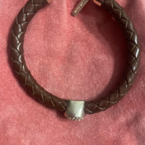 Jools bracelet used, leather and 925 silver in excellent condition
