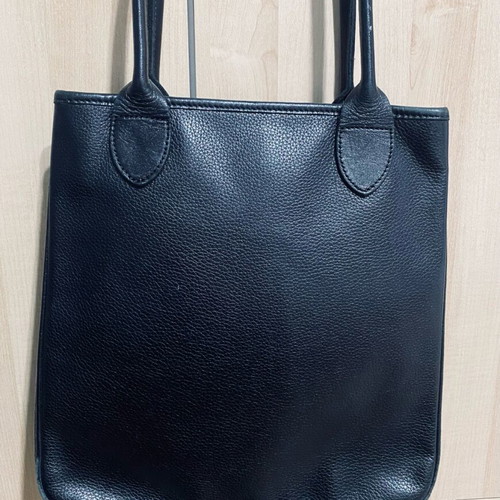 Longchamp leather shoulder bag like new, black