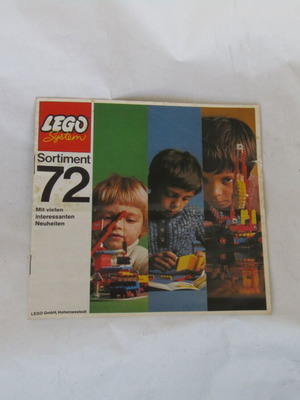 LEGO Sortiment 72 γερμανικός κατάλογος του 1972