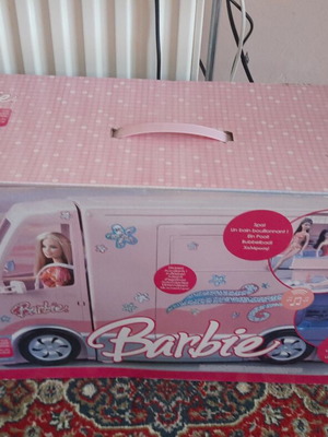 2006 Mattel Barbie Hot Tub Party Bus RV κουτί μεταχειρισμένο