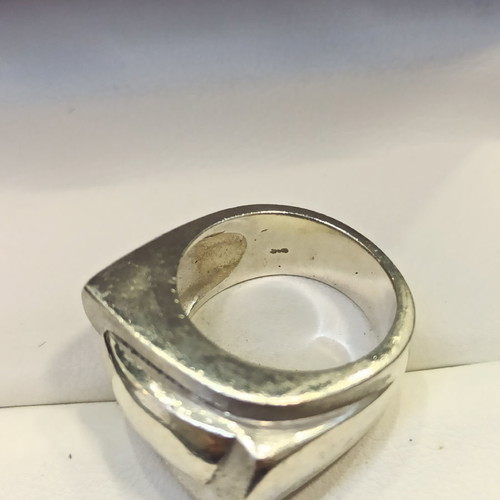 Silver 925 ring used, solid, size 16 - 56mm, 15gr