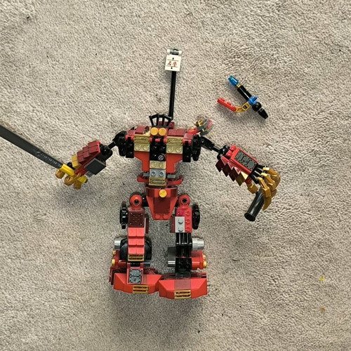 Lego 9448 Ninjago Rise of the Snakes Samurai mech used with missing parts