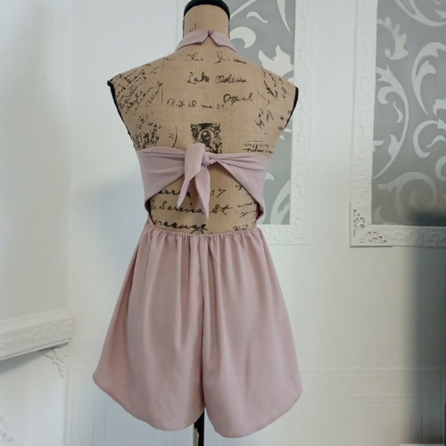 Miss Selfridge open back jumpsuit new, shorts, size XS/S