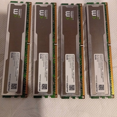 Mushkin RAM DDR2 σαν καινούργιο, δύο σετ μνήμες 2x2GB