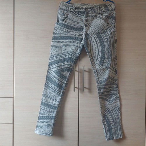 Women's pants like new, white gray, size Medium