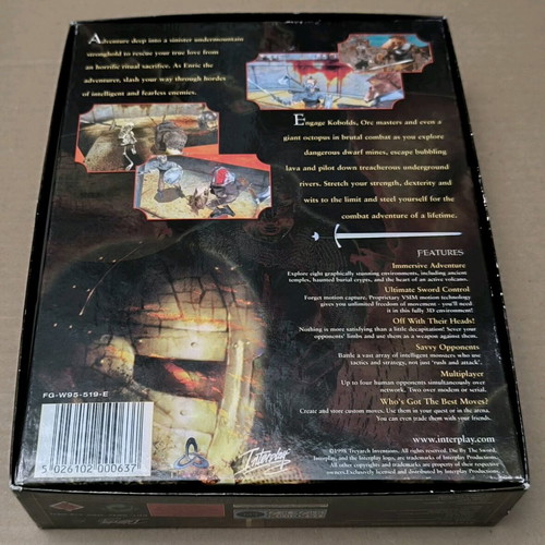 Die By The Sword PC CD-ROM like new, Big Box