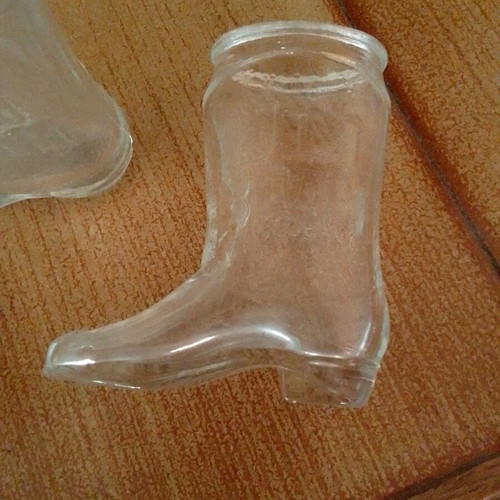 Jim Beam boot-shaped shot glasses like new, set of 3