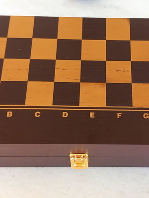 Backgammon and Chess wooden set like new, 12×36×21.5 cm
