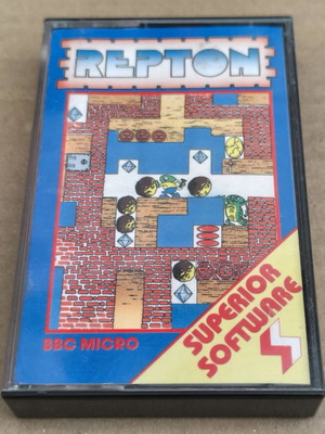 Repton Superior Software BBC Micro cassette like new