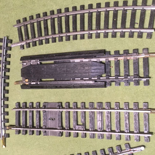 Jouef technical rails used, HO scale 1/87, pack of 12 pieces