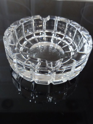 Crystal ashtray, 12.5 cm