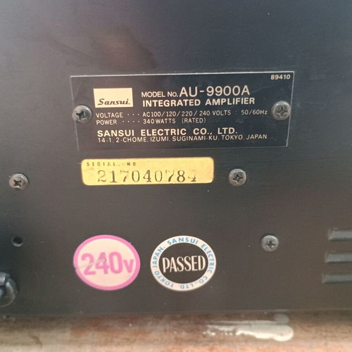 Sansui AU-9900A amplifier like new