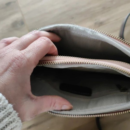Bag To Bag crossbody bag like new, pink and brown