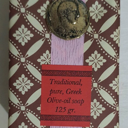 Greek olive oil soap new, handmade, 125 grams