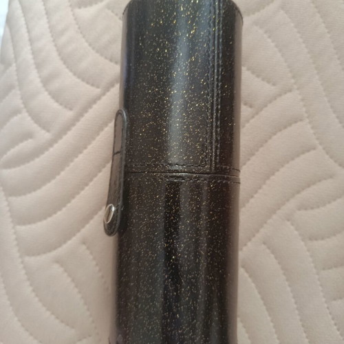 Makeup brush case new, side opening with buttons