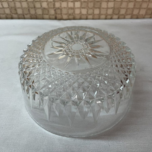 Vintage Arcoroc France Diamant Glass Bowl 20cm like new