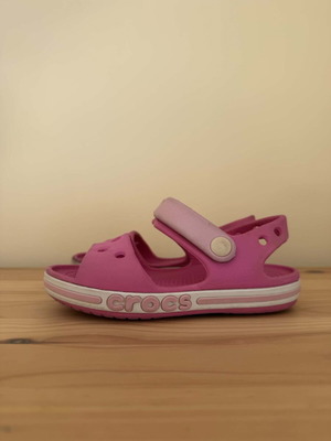 Πέδιλα Crocs σαν καινούργια, νούμερα 24-25, ροζ και μωβ