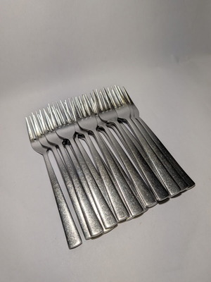 Forks used, pack of 18 with unique design Athens 18/8 Kiourtzoglou