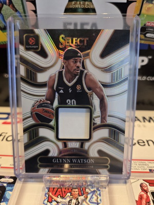 Panini Select EuroLeague Glynn Watson basketball card with relic 32/49
