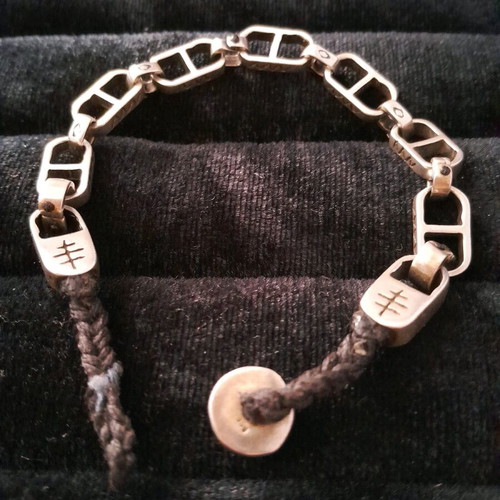 Silver bracelet 950 handmade Babylonia like new, length 19.5