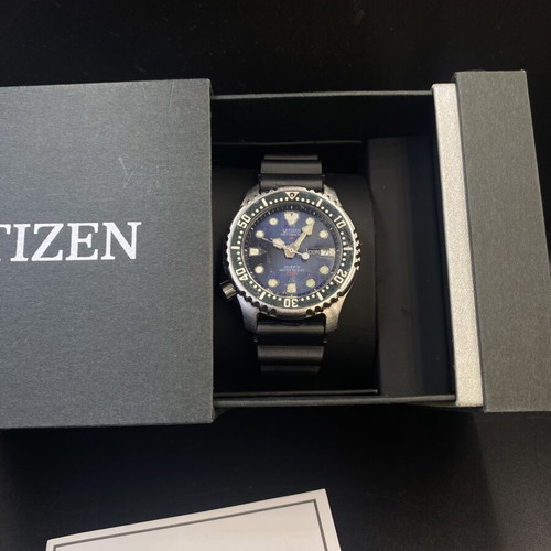 Citizen Promaster Diver 200m αυτόματο ρολόι μεταχειρισμένο, μπλε καντράν