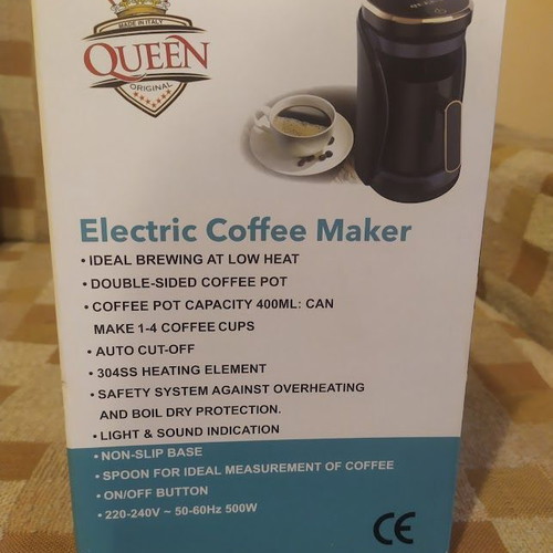 Electric Coffee Maker Queen like new for Greek Coffee