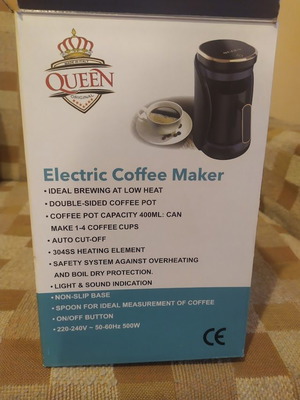 Electric Coffee Maker Queen like new for Greek Coffee