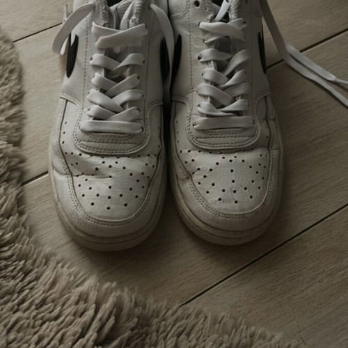 Nike Court Vision shoes like new, size 38.5, black and white