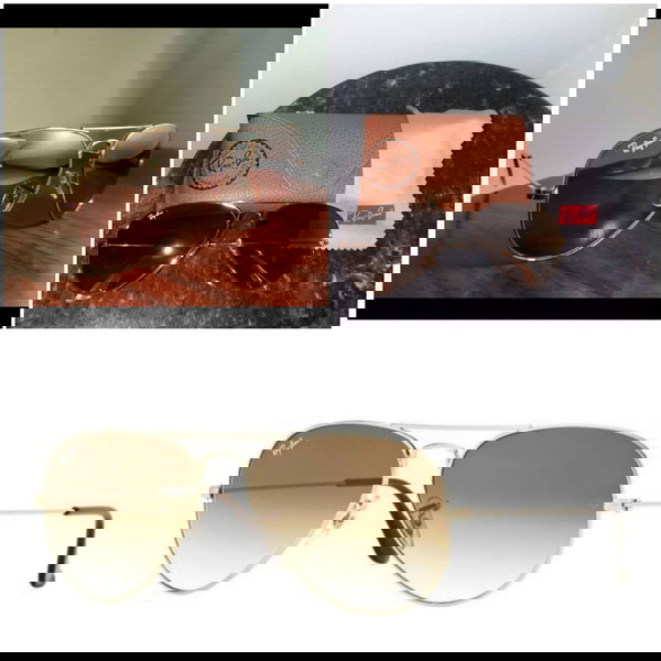 Rayban Γυαλιά Ηλίου Χρυσά αυθεντικά
