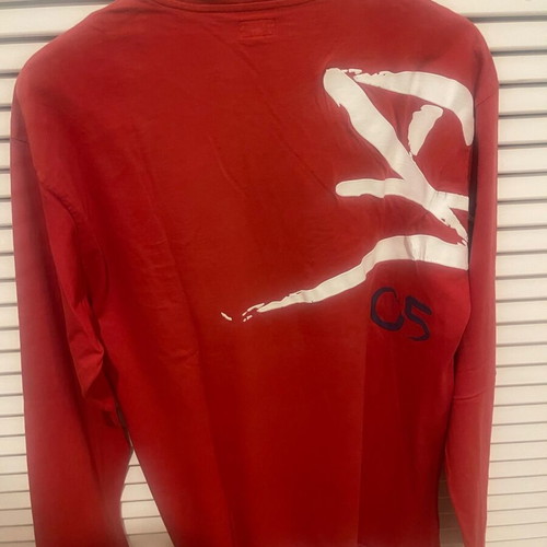 Armani Jeans long sleeve top like new, red size L